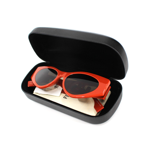 Fendi 54mm O'Lock Cat Eye Sunglasses NEW Brick Red Brown FF Logo with Case - Picture 7 of 7